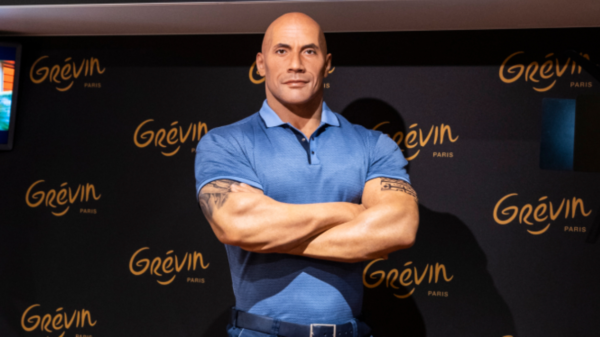 Estátua de cera de Dwayne "The Rock" Johnson no Museu Grévin, em Paris