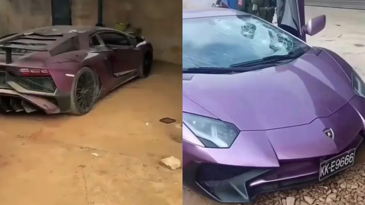 Ultra-raro e valioso: Modelo singular de Lamborghini é encontrado danificado em Mianmar
