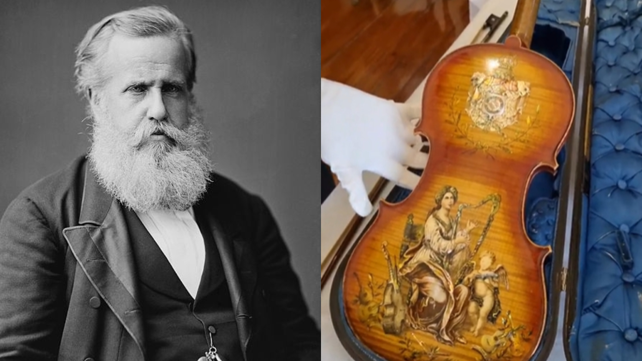 Antigo violino de Dom Pedro II impressiona internautas: ‘Preciosidade’