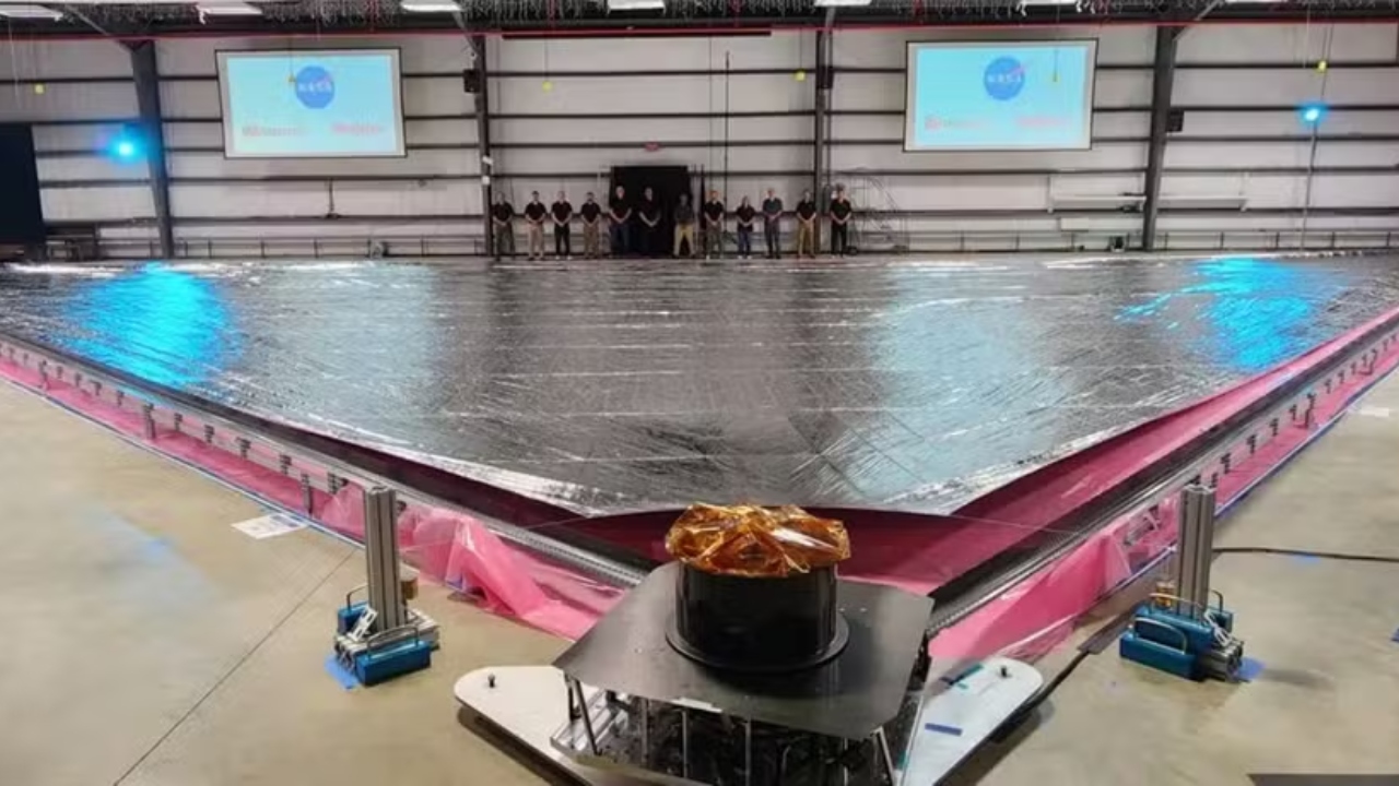 Nasa cria ‘barco a vela espacial’ do tamanho de quadra de basquete