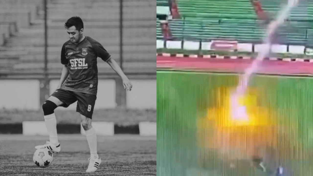Jogador de futebol morre atingido por raio durante partida na Indonésia