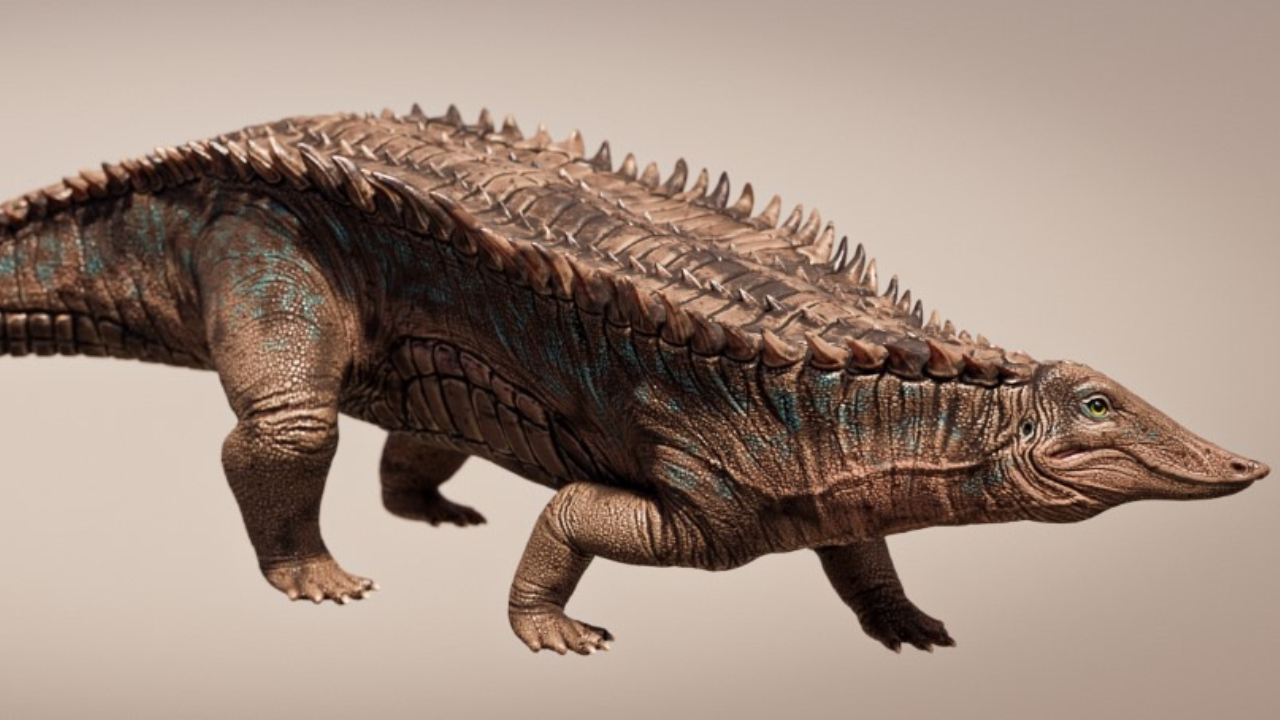 Ancestral ‘blindado’ desconhecido dos crocodilos é identificado nos EUA