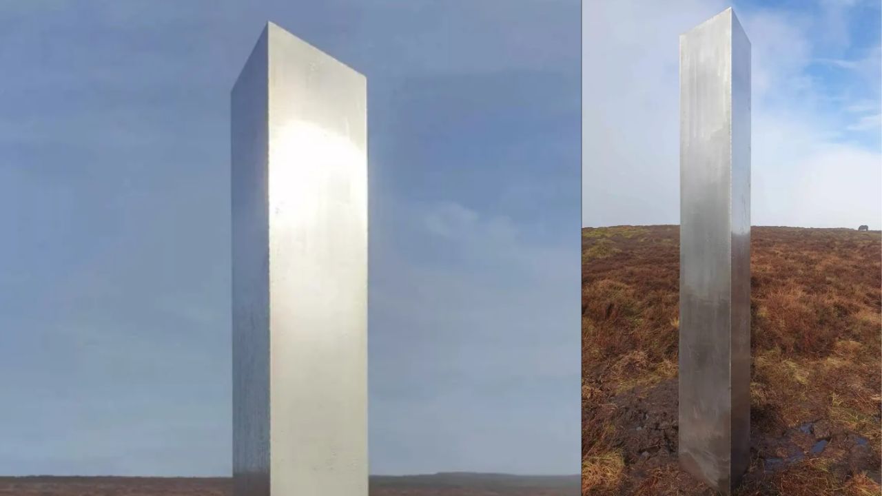 Enigmático monólito de metal aparece no País de Gales