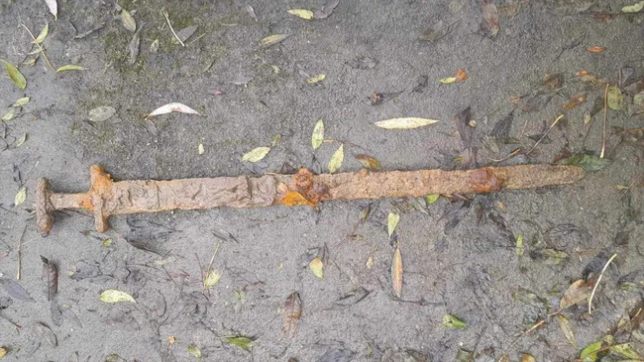 Homem encontra impressionante espada viking na Inglaterra