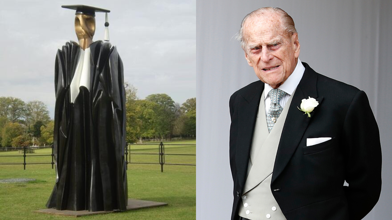 Estátua de ‘baixa qualidade’ do príncipe Philip será removida de Cambridge