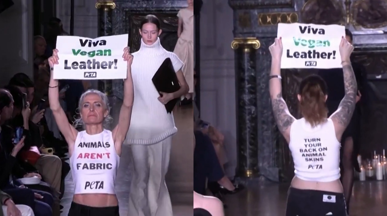 Ativistas invadem desfile de moda em Paris: ‘Animais não são tecido’