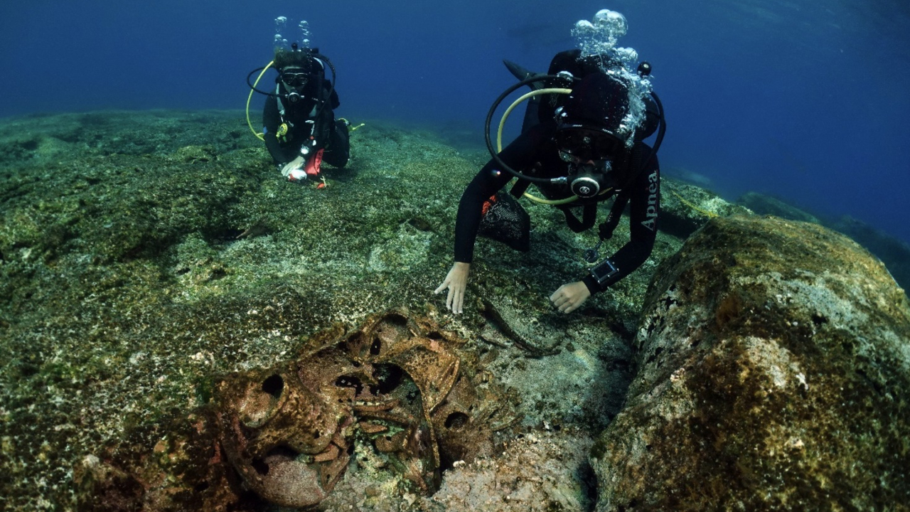 Estudo identifica 10 naufrágios de diferentes eras ao redor de ilha na Grécia