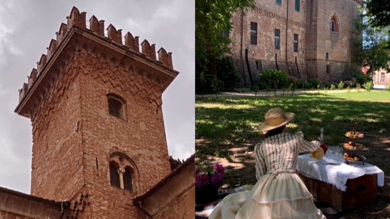 Jovem italiana mostra rotina morando em castelo medieval e viraliza nas redes