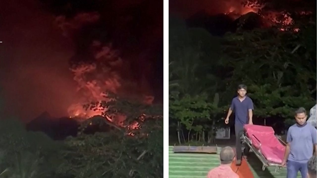 Vulcão entra em erupção na Indonésia e provoca fuga de moradores