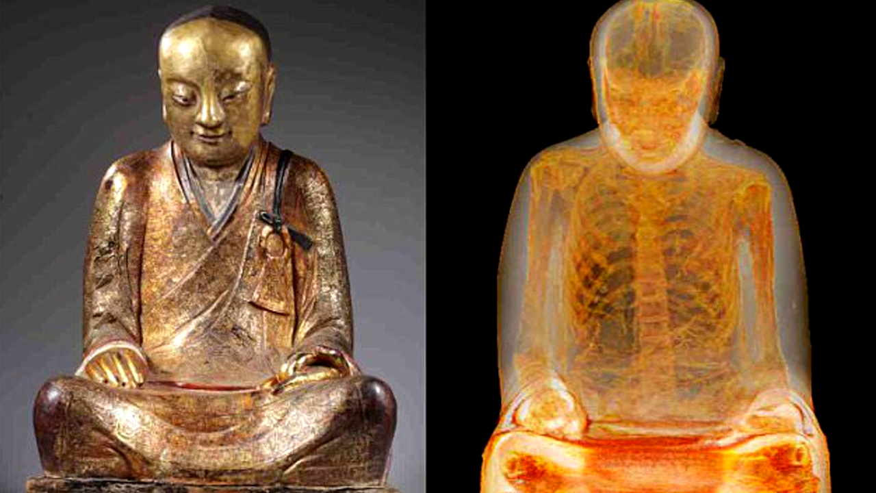 Relembre a descoberta da estátua de Buda que ‘escondia’ uma múmia