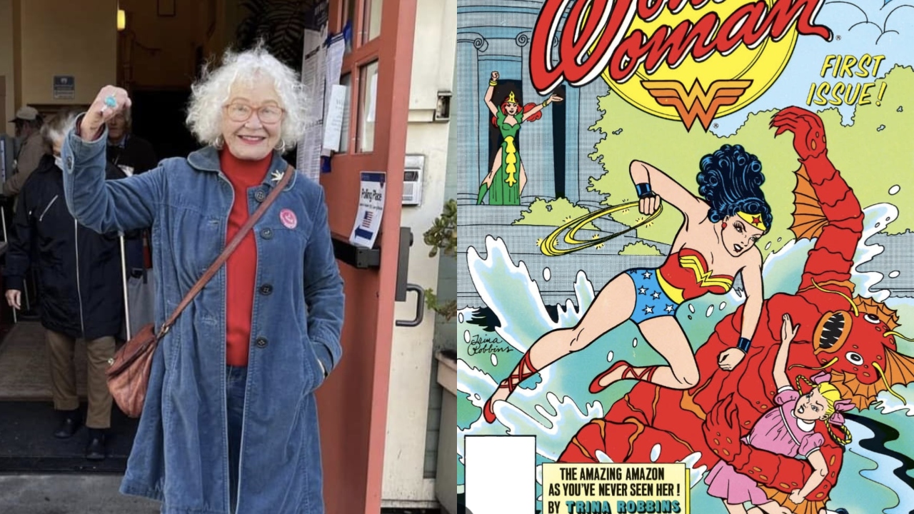 Morre aos 85 anos Trina Robbins, primeira quadrinista a desenhar a Mulher-Maravilha