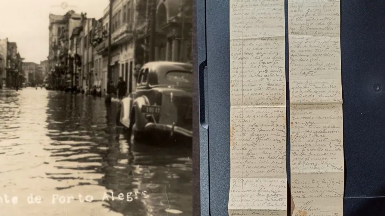 Carta de 1941 revela detalhes da enchente histórica de Porto Alegre: ‘Às escuras’