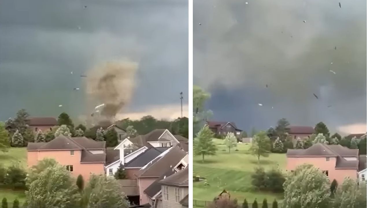 Teto de igreja é arrancado durante passagem de tornado nos EUA