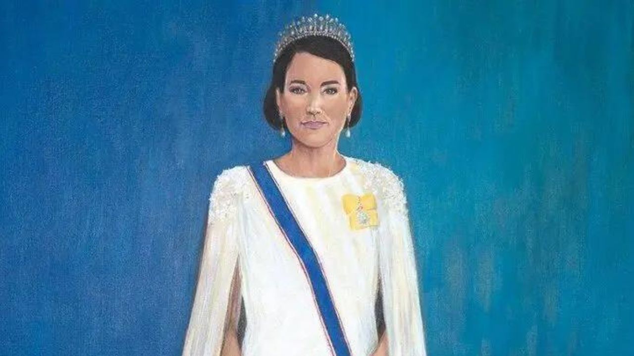 Novo retrato de Kate Middleton é alvo de críticas: ‘A tela foi pintada por um adulto?’