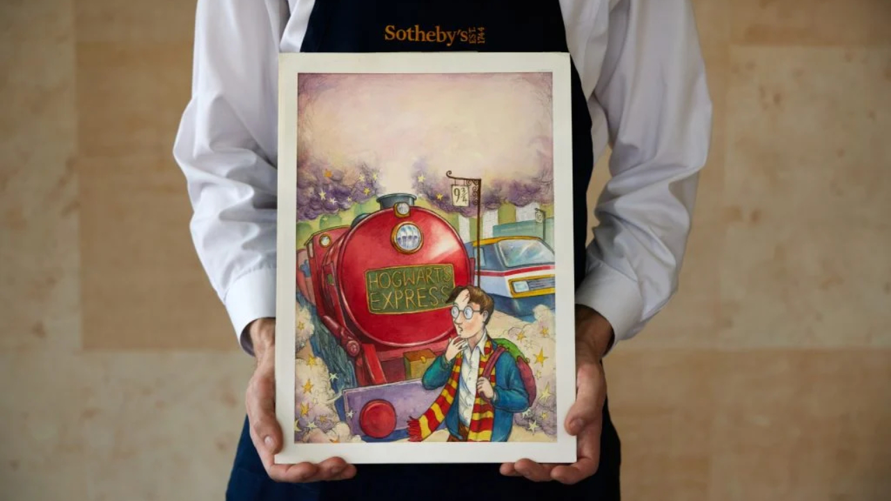 Arte original de capa do primeiro ‘Harry Potter’ será leiloada