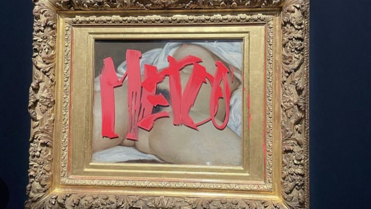 Pintura do século 19 é vandalizada por ativistas do movimento MeToo