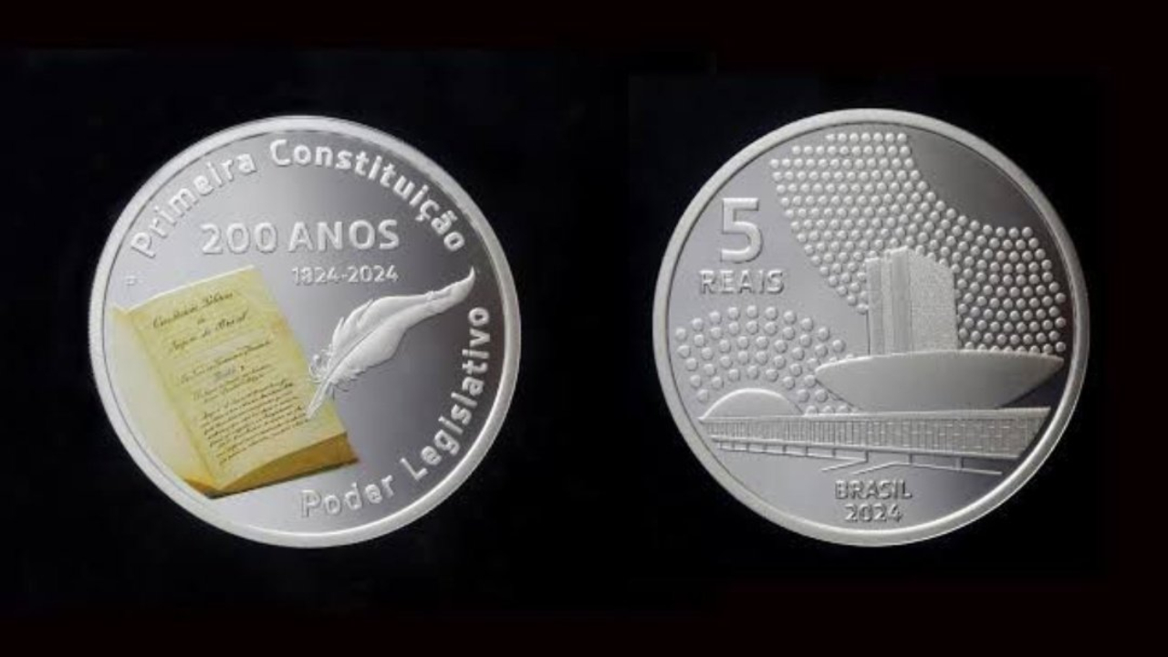 Banco Central anuncia nova tiragem da moeda comemorativa da Constituição de 1824