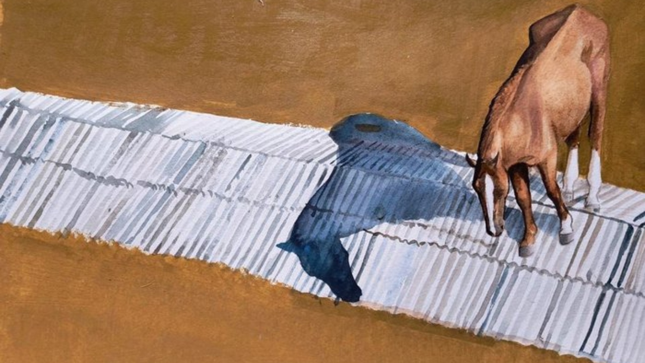 Para ajudar vítimas da enchente, quadro do cavalo Caramelo é leiloado por R$ 130 mil
