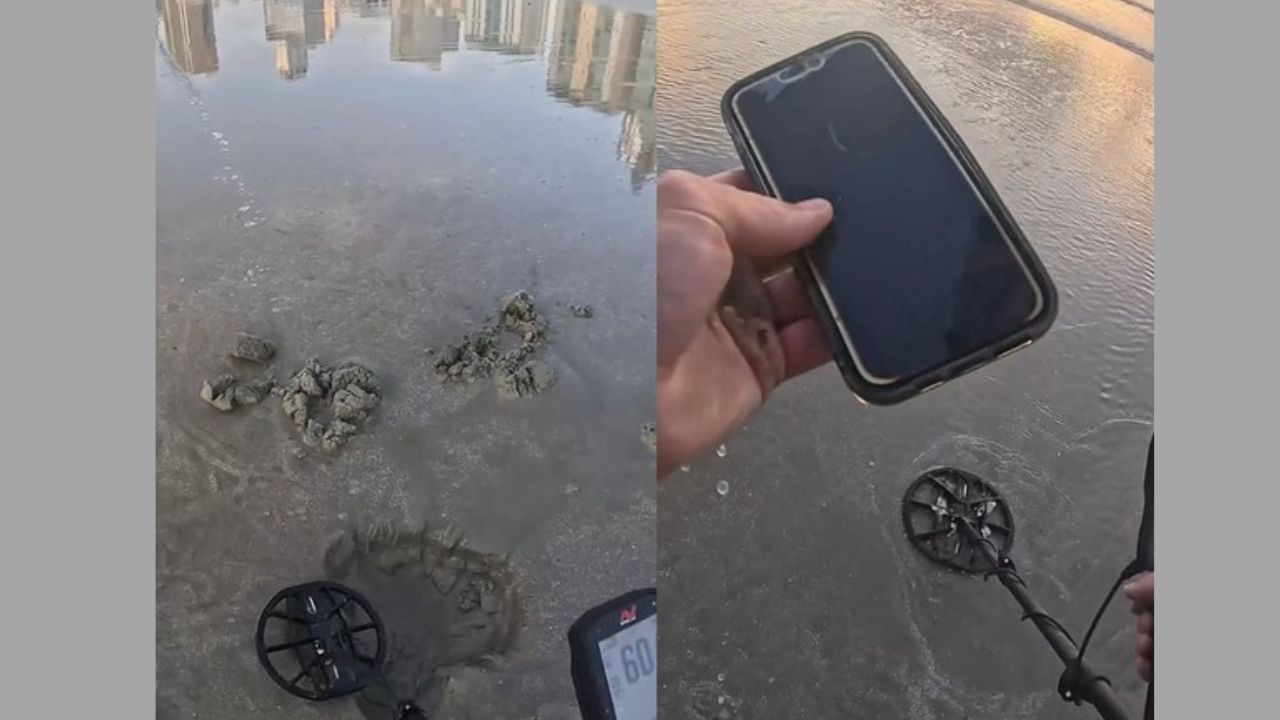 ‘Caçador de tesouros’ que encontrou iPhone em praia possui meta de juntar R$ 1 milhão em objetos