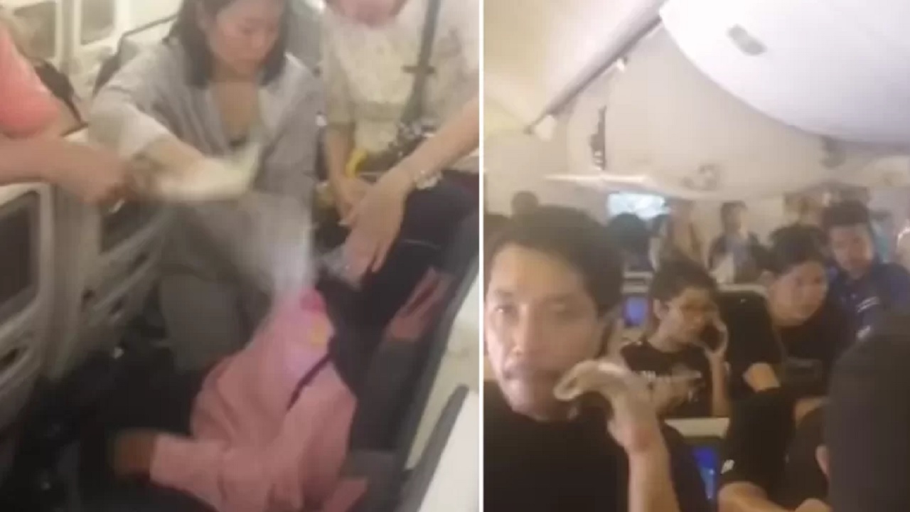 Dentro de avião sem ar-condicionado, passageiros desmaiam de calor