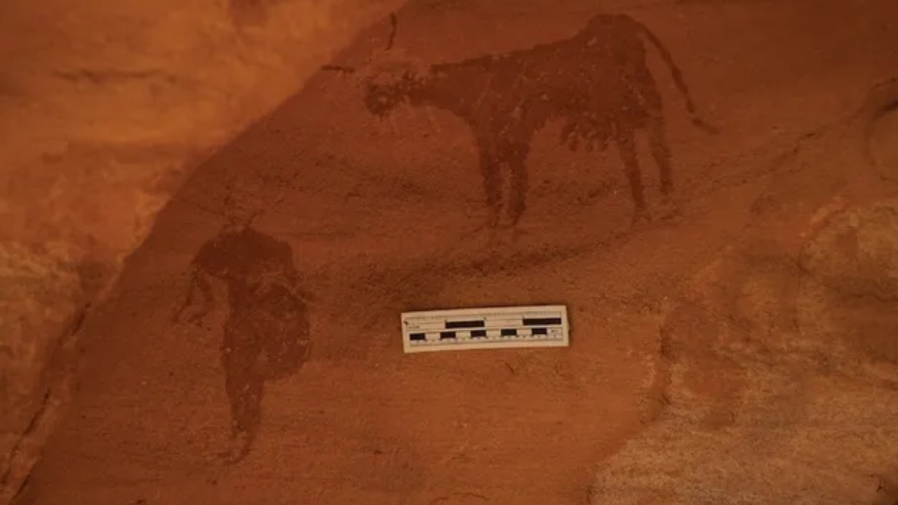 Arte rupestre de 4 mil anos revela que Saara já foi um “lugar verde” com gado e barcos