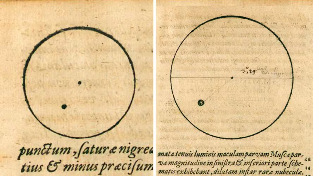 Desenhos feitos por Kepler em 1607 fornecem informações sobre mistério envolvendo o Sol
