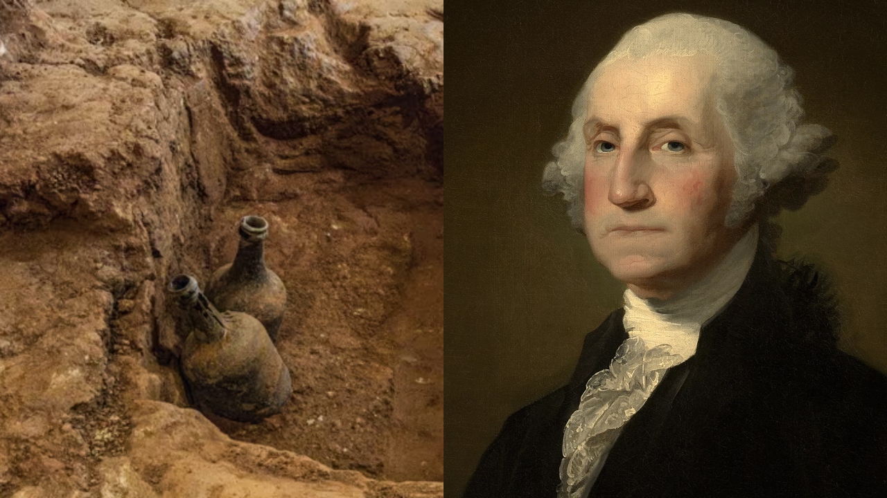 Relembre a descoberta de garrafas na antiga casa de George Washington