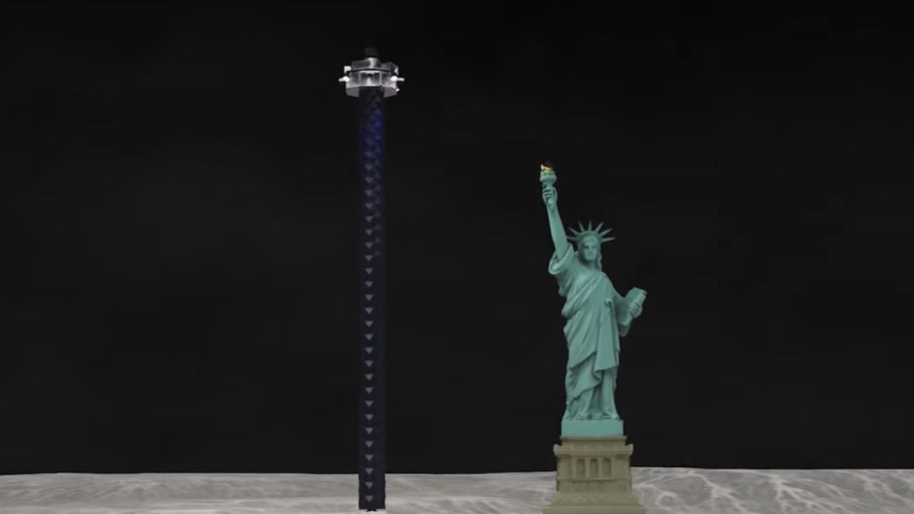 Empresa quer instalar postes de iluminação maiores que a Estátua da Liberdade na Lua