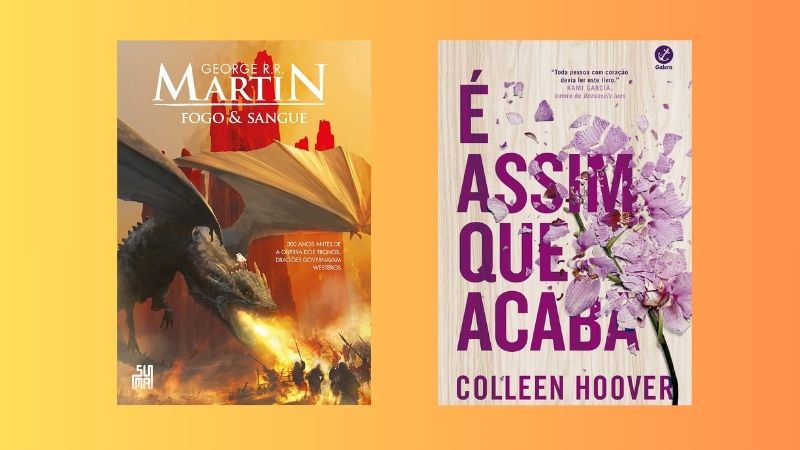 Com ‘Fogo & Sangue’ e ‘É Assim que Acaba’, confira alguns livros que estão fazendo sucesso na Amazon