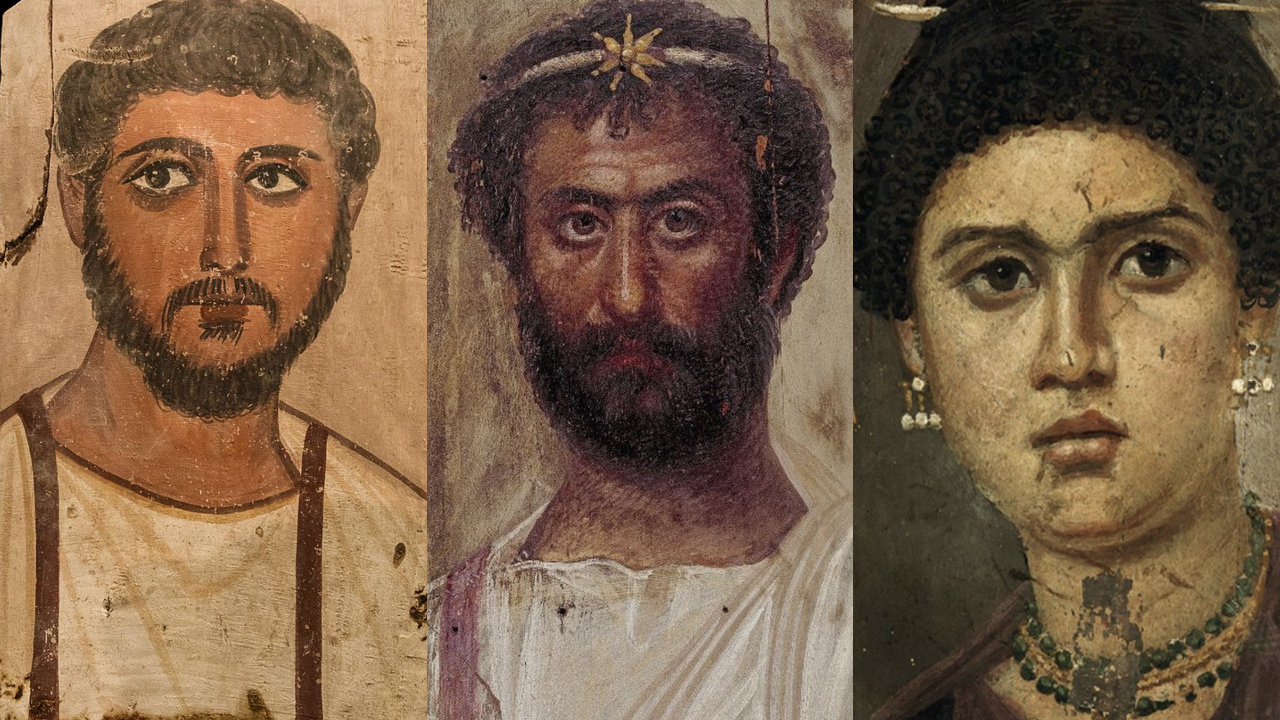 Relembre a descoberta de retratos de múmias do Egito Antigo