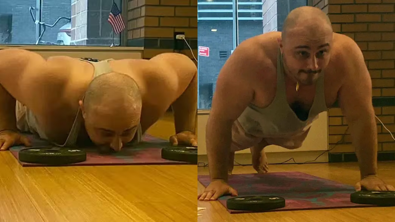 Americano de 31 anos quebra recorde de mais flexões em uma hora