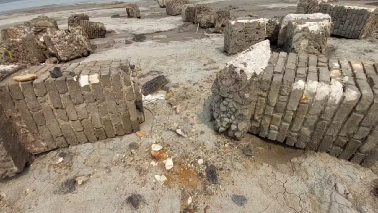 Amazonas: Seca no Rio Solimões revela ruínas históricas da coroa portuguesa