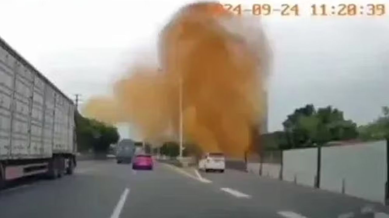 Explosão de cano de esgoto gera ‘vulcão de cocô’ de 10 metros na China
