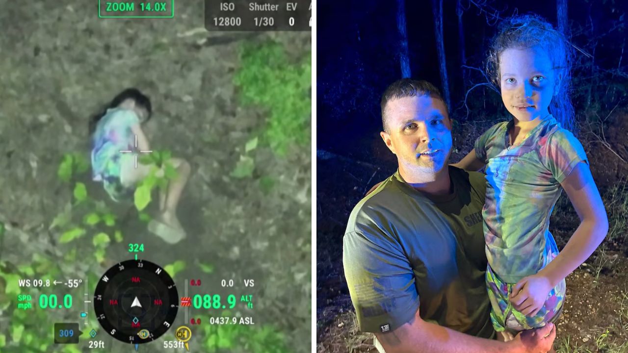 Menina perdida em floresta após episódio de sonambulismo é resgatada com ajuda de drone
