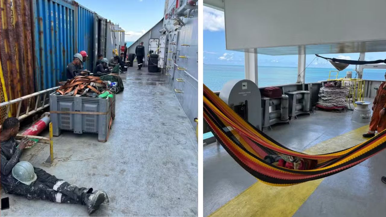 Trabalhadores são resgatados de condições análogas à escravidão em navio