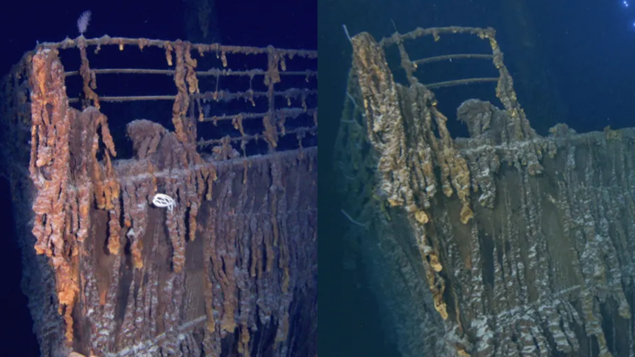 112 anos depois: Nova expedição mostra deterioração do Titanic