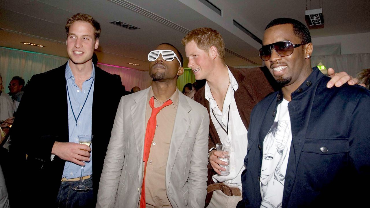 William e Harry foram convidados para as festas de Diddy, mas não compareceram