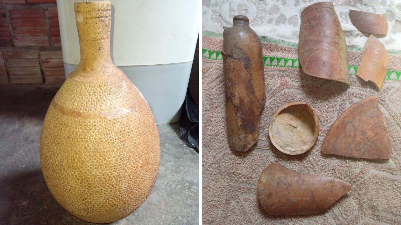 Antes submersas, cerâmicas antigas são reveladas devido à seca no Amazonas