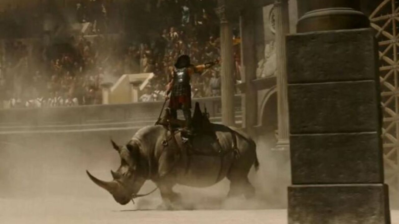 Gladiador 2: Rinocerontes eram levados para o Coliseu?