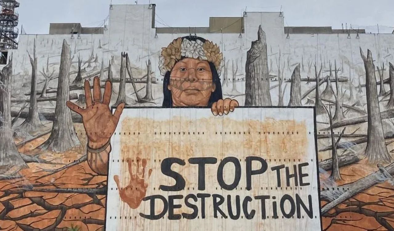 Saiba como cinzas e lama de tragédias ambientais viraram arte de rua