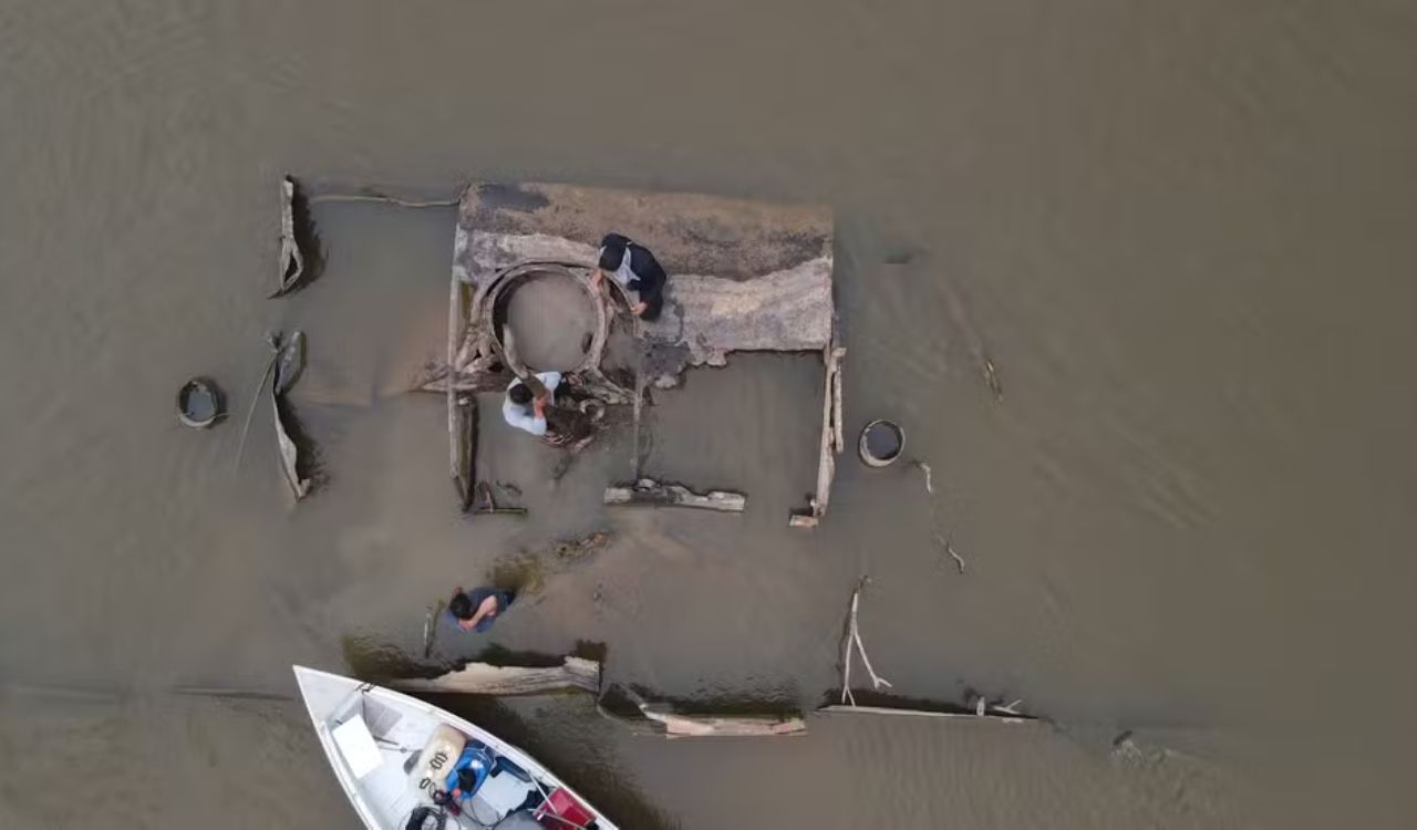 Seca em rio no Amazonas revela naufrágio de navio do século 19