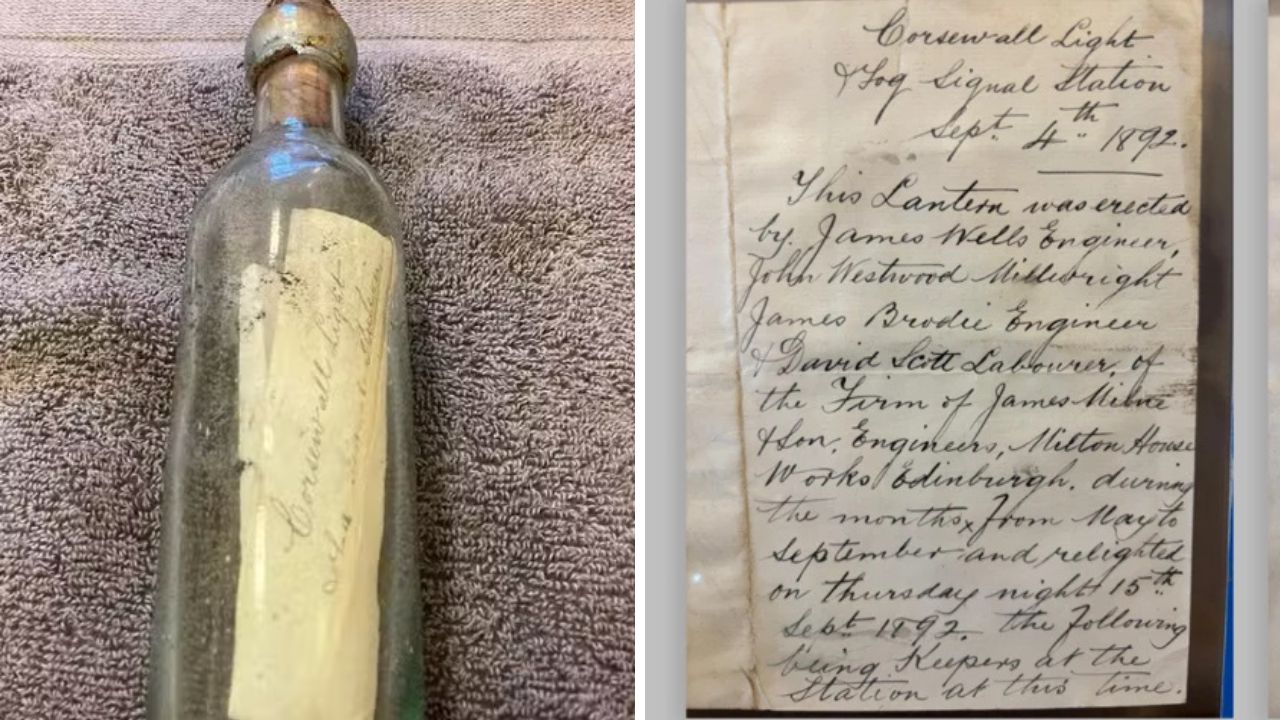 ‘Cápsula do tempo’: Mensagem em garrafa é encontrada após 132 anos em farol