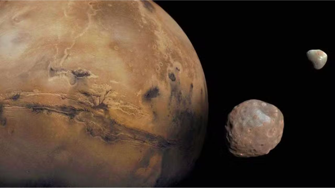 Estudo sugere que luas de Marte em ‘formato de batata’ são restos de asteroide