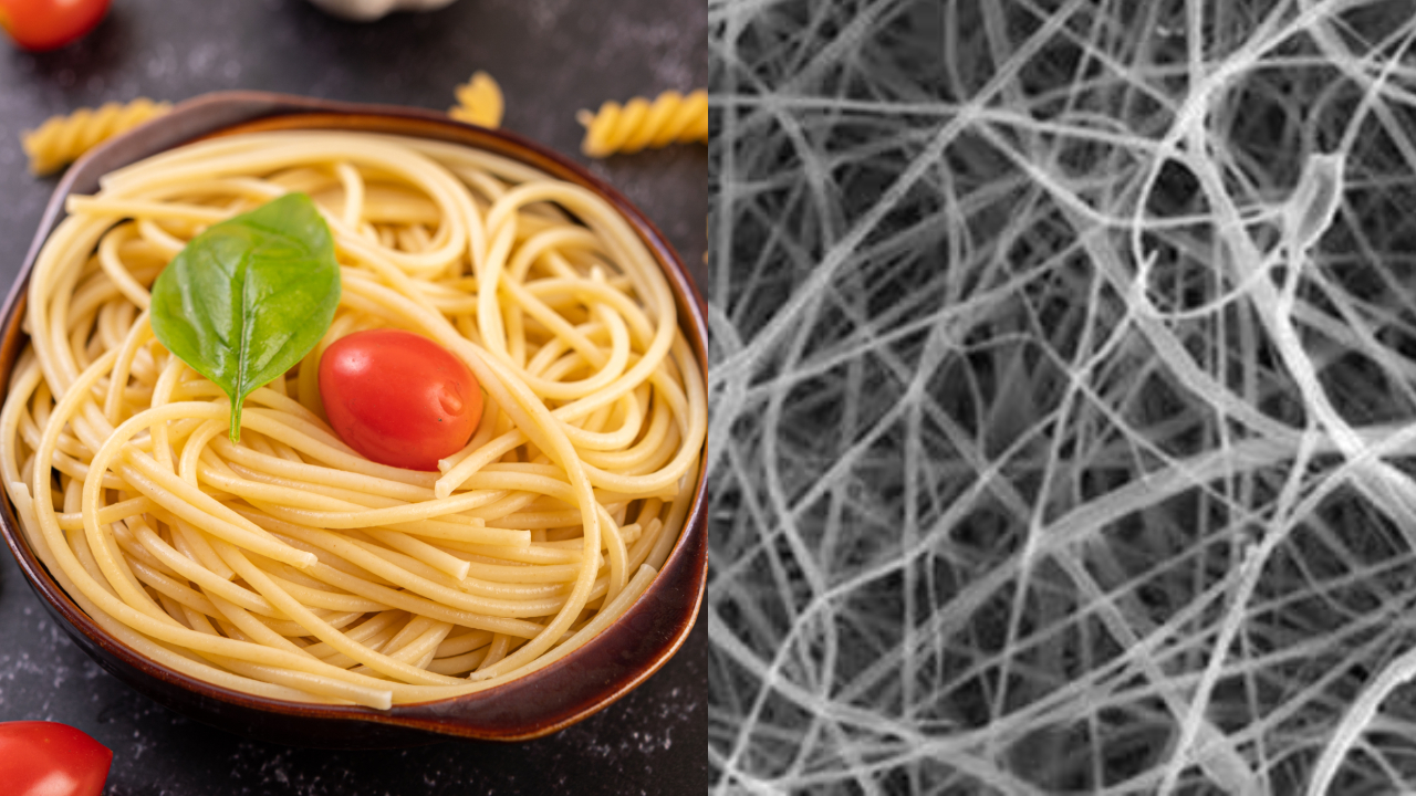Cientistas criam ‘macarrão’ mais fino do mundo, mas que não é alimento