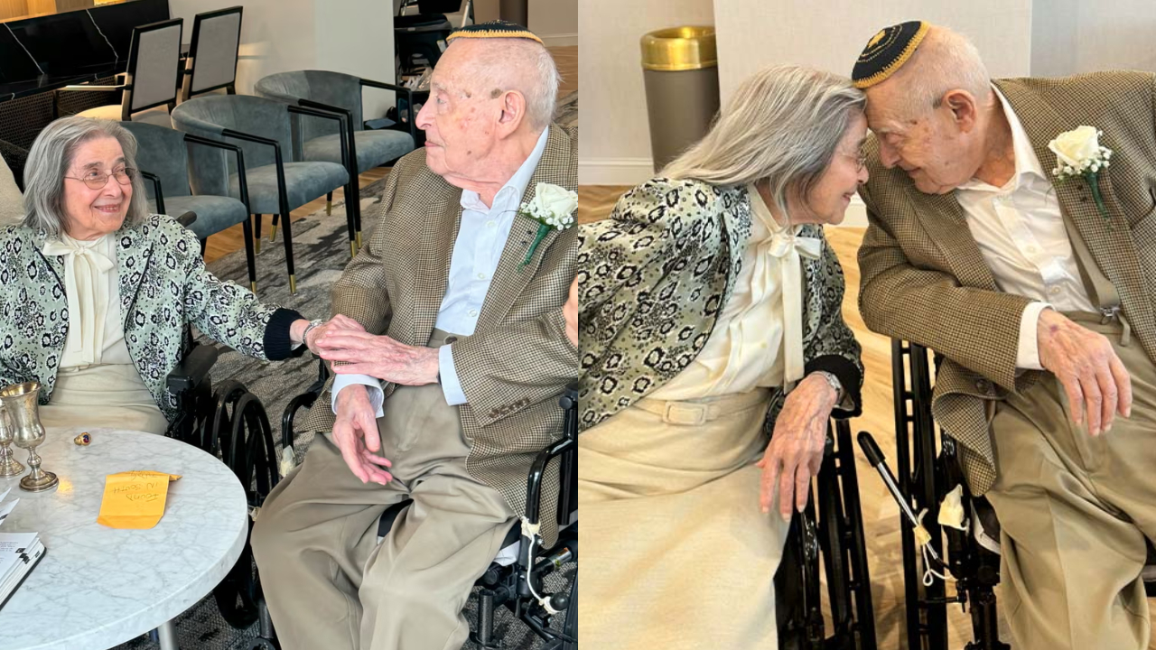 Com 102 e 100 anos, casal são os recém-casados mais velhos do mundo