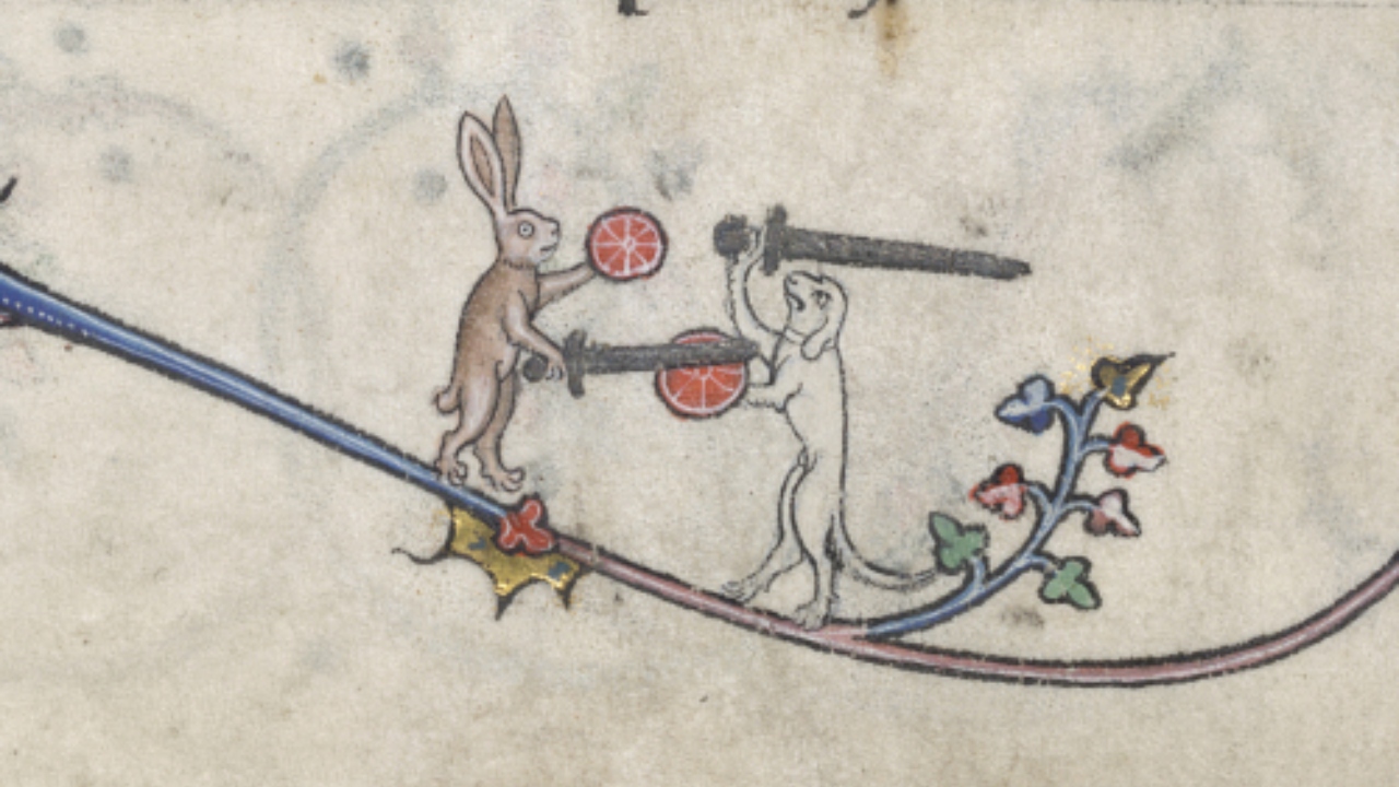 A história por trás dos curiosos coelhos ‘assassinos’ em manuscritos antigos