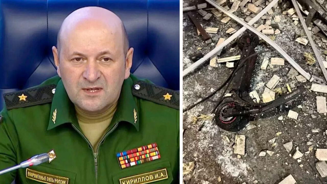 General russo é morto em explosão de bomba presa a patinete elétrico