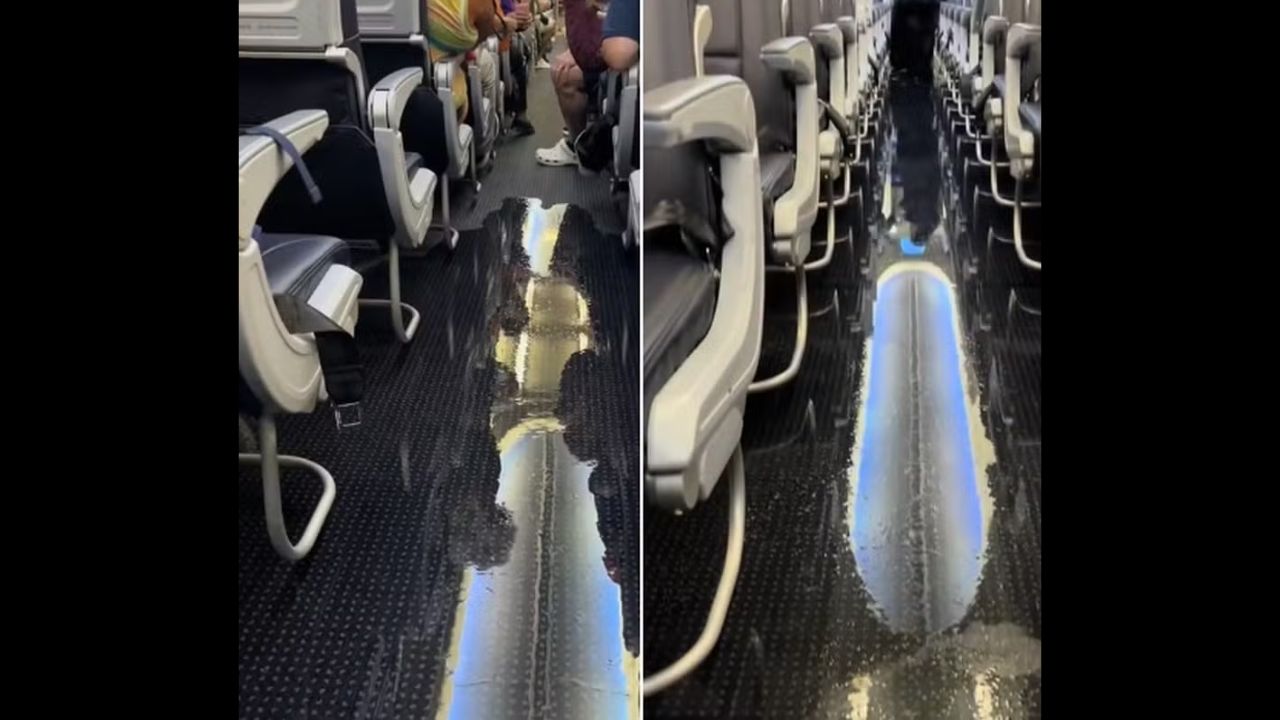 ‘Inundação’ durante voo assusta passageiros nos EUA; veja vídeo!