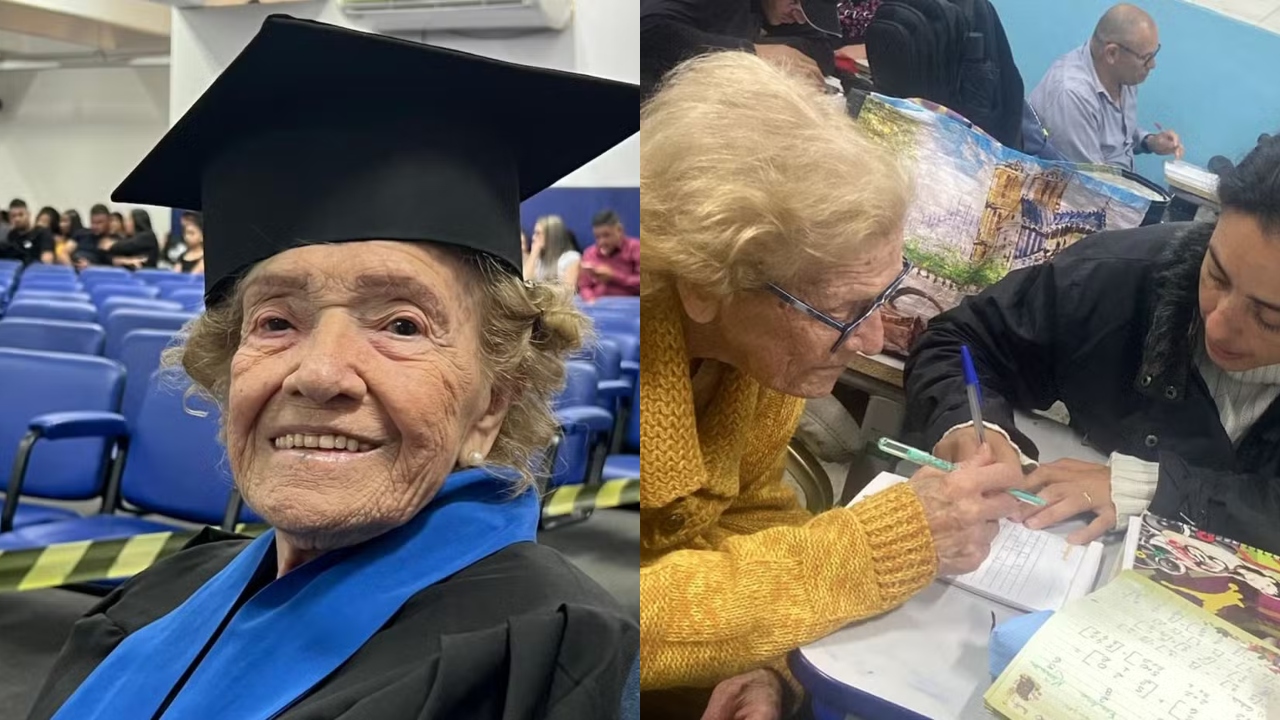 Idosa de 91 anos se forma no ensino médio: ‘Nunca deixei de sonhar’