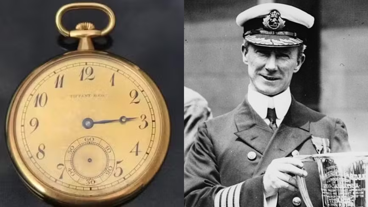 O valioso relógio de ouro relacionado ao Titanic leiloado por US$ 1,97 milhão